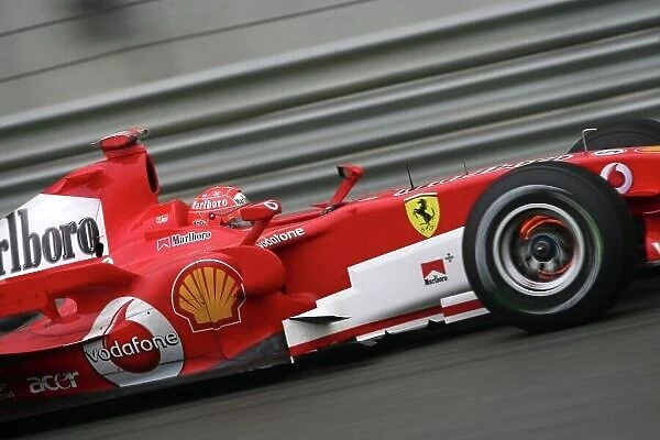 2006 Chinese Grand Prix - Saturday Qualifying Shanghai International Circuit, Shanghai, China. 28th September - 1st October 2006. Michael Schumacher, Ferrari 248F1