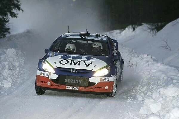 2006 FIA World Rally Champs. Round two Swedish Rally. 2nd-5th February 2006. Manfred Stohl, Peugeot, action. World Copyright: McKlein / LAT