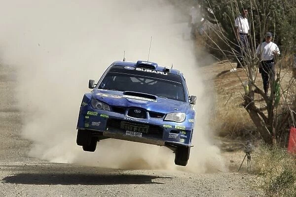 2006 FIA World Rally Champs. Round Three; Rally Mexico.; 2nd - 5th March 2006. Petter Solberg, Subaru, action. World Copyright: LAT / McKlein