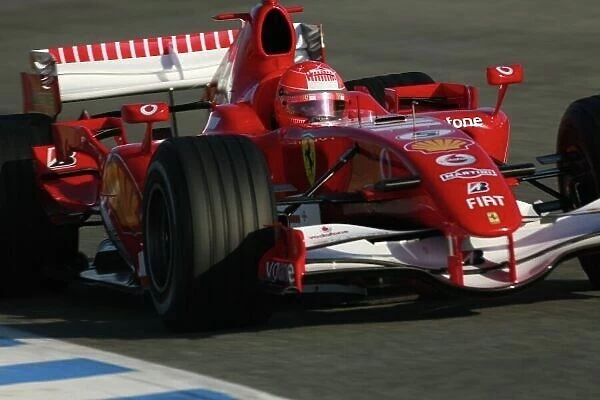 2006 Formula One Testing. Jerez, Spain. Tuesday 11th October. Michael Schumacher, Ferrari 248F1. Action. World Copyright:Malcolm Griffiths / LAT Photographic ref: Digital Image