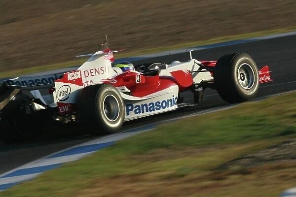 2006 Formula One Testing. Jerez, Spain. Tuesday 11th October. Ricardo Zonta (Toyota TF106). Action. World Copyright:Malcolm Griffiths / LAT Photographic ref: Digital Image