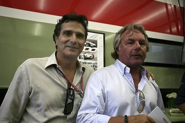 2006 German Grand Prix - Friday Practice Hockenheim, Germany. 27th - 30th July. Nelson Piquet and Keke Rosberg, portrait. World Copyright: Charles Coates / LAT Photographic ref: Digital Image ZK5Y1067