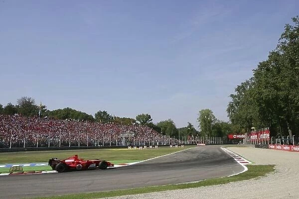 2006 Italian Grand Prix - Sunday Race Autodromo Nazionale Monza, Italy. 7th - 10th September 2006. Michael Schumacher, Ferrari 248F1, 1st position, action. World Copyright: Michael Cooper / LAT Photographic ref: Digital Image VI5L1069