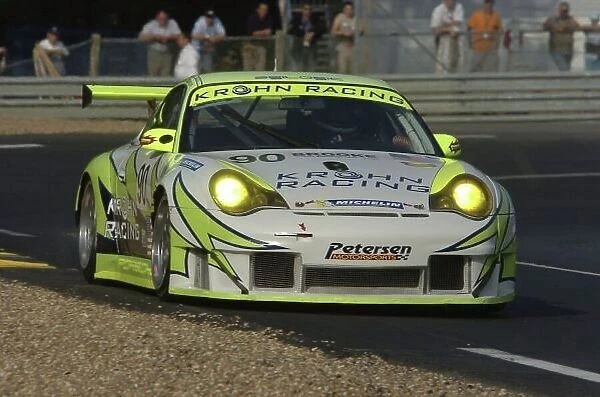2006 Le Mans 24 Hours, Le Mans, France. 14th - 18th June. J.Bergmeister (DEU) /  T.Krohn (USA) /  N.Jonsson (USA), White Lightning Racing, Porsche 911 GT3 RSR. Action World Copyright:Jeff Bloxham / LAT Photographic Ref: Digital Image Only.DSC_9789