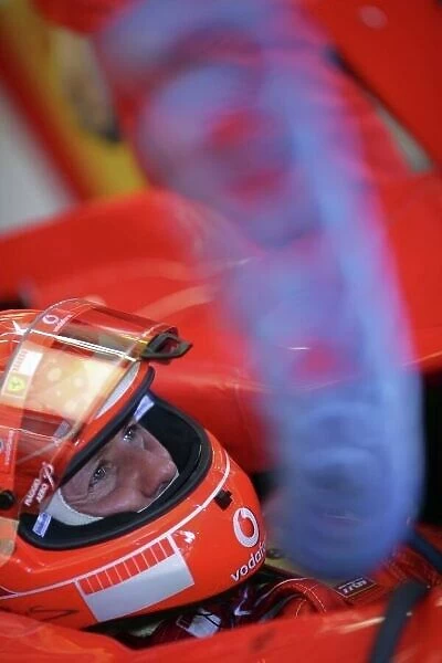 2006 Turkish Grand Prix - Friday Practice Istanbul Park, Istanbul, Turkey. 24th - 27th August. Michael Schumacher, Ferrari 248F1, portrait, helmet. World Copyright: Lorenzo Bellanca / LAT Photographic ref: Digital Image ZD2J7092