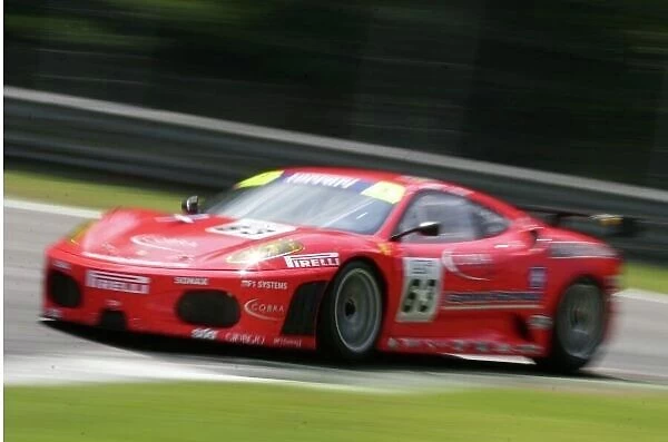 2007 FIA GT Championship. Monza, Italy. 23rd - 24th July 2007. Chris Niarchos / Andrew Kirkaldy (Ferrari 430 GT2). Action. World Copyright: Drew Gibson / LAT Photographic ref: Digital Image Only