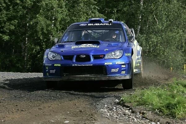 2007 FIA World Rally Champs. Round nine Rally Finland. 2nd-5th August 2007. Chris Atkinson, Subaru, action. World Copyright: McKlein / LAT
