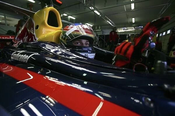 2007 GP2 Series Testing. Circuit Paul Ricard, France. 21st February. Bruno Senna (BRA, Arden International). Portrait. World Copyright: Andrew Ferraro / GP2 Series Media Sevice. ref: Digital Image ZP9O3112