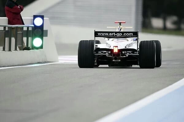 2007 GP2 Series Testing. Circuit Paul Ricard, France. 21st February. Lucas di Grassi (BRA, ART Grand Prix). Action. World Copyright: Alastair Staley / GP2 Series Media Sevice. ref: Digital Image _F6E4341
