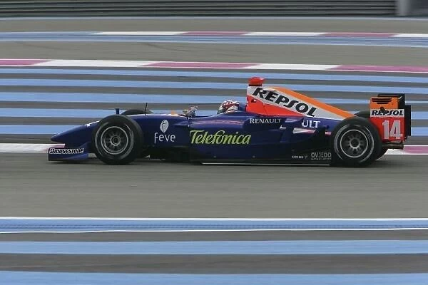 2007 GP2 Series Testing. Javier Villa (ESP, Racing Engineering) Action. World Copyright: Andrew Ferraro / GP2 Series Media Sevice. ref: Digital Image ZP9O2868