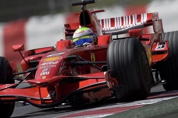 2008 Formula One Testing Barcelona, Spain, 14th April Felipe Massa, Ferrari F2008. Action. Photo:Glenn Dunbar / LAT Photographic ref: Digital Image _O9T1908