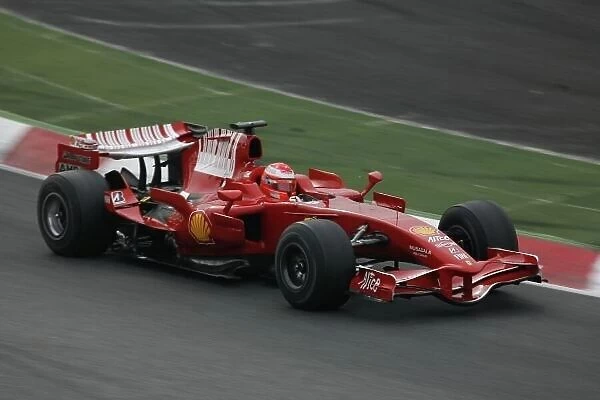 2008 Formula One Testing Barcelona, Spain, 15th April Michael Schumacher, Ferrari. Photo:Malcolm Griffiths / LAT Photographic Ref: Digital Image Only _MG_4344.JPG
