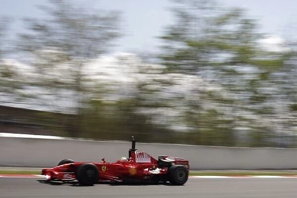2008 Formula One Testing Barcelona, Spain, 14th April Felipe Massa, Ferrari F2008. Action. Photo:Glenn Dunbar / LAT Photographic ref: Digital Image _O9T2002