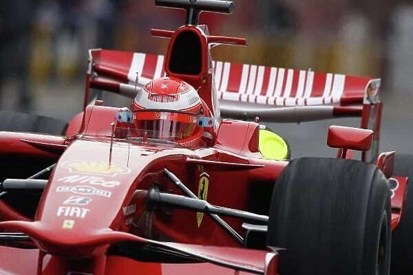 2008 Formula One Testing Barcelona, Spain, 16th April Michael Schumacher, Ferrari. F2008 Photo:Glenn Dunbar / LAT Photographic ref: Digital Image _O9T2777