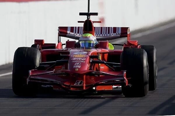 2008 Formula One Testing Barcelona, Spain, 14th April Felipe Massa, Ferrari F2008. Action. Photo:Glenn Dunbar / LAT Photographic ref: Digital Image _O9T1629