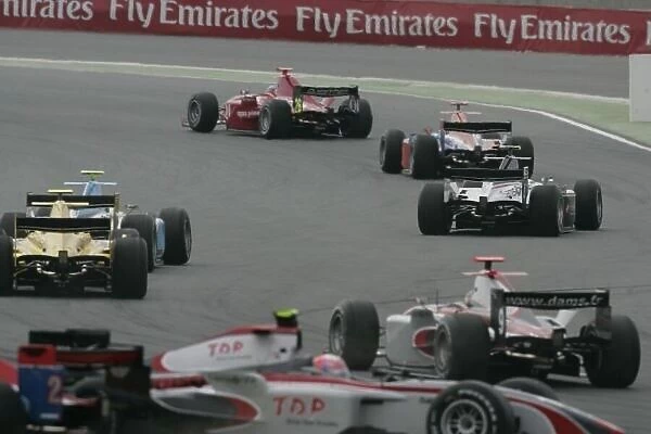 2008 GP2 Asia Series. Saturday Race. Dubai. Dubai Autodrome. 26th January. Kamui Kobayashi (JPN, Dams) spins. Action. World Copyright: Alastair Staley / GP2 Series Media Service ref: _MG_4811