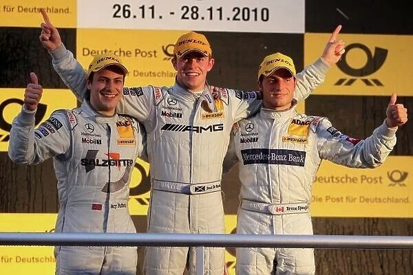 DTM. The top three in the 2010 championship (l-r) Gary Paffett 