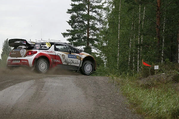2013 FIA World Rally Championship Round 08-Rally Finland 31 / 7-3 / 8 2013. Mikko Hirvonen, Citroen WRC, Action Worldwide Copyright: McKlein / LAT