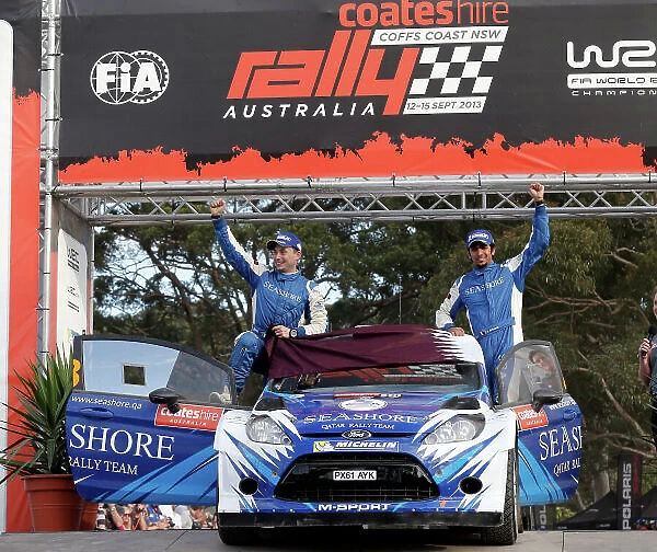 2013 FIA World Rally Championship Round 10, Rally Australia, 12th-15th September 2013 Abdulaziz Al Kuwari, Ford, Podium