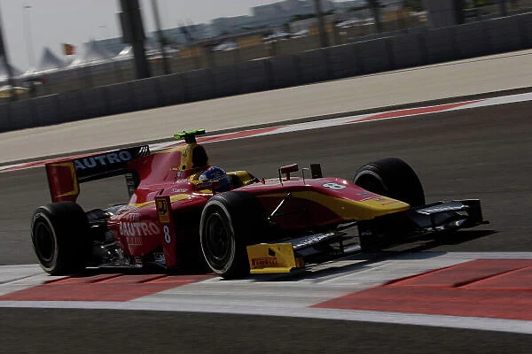 2013 GP2 Championship. Round 11. Yas Marina Circuit, Abu Dhabi, United Arab Emirates. 1st November 2013. Friday Practice. Fabio Leimer (SUI, Racing Engineering). Action. Photo: Sam Bloxham / GP2 Media Service. ref: Digital Image _LOX2141.jpg