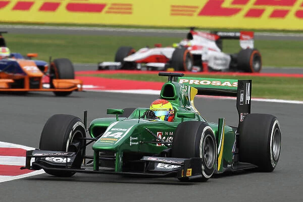 2013 GP2 Series. Round 5. Silverstone, Northamptonshire, England. 29th June. Saturday Race. Sergio Canamasas (ESP, Caterham Racing). Action. World Copyright: Malcolm Griffiths / GP2 Series Media Service. Ref: C76D0628