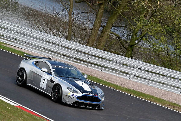 2014 Aston Martin GT4 Challenge of Great Britain. Oulton Park, Cheshire. 19th April 2014. Mike Brown  /  Paull Cripps. World Copyright: Ebrey  /  LAT Photographic