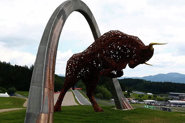 2014 Formula One Austrian Grand Prix, Red Bull Ring, Spielberg, Styria, Austria, 19th - 22nd June 2014. Red Bull sculpture. World Copyright: ? Andrew Hone Photographer 2014. Ref: _ONZ8902