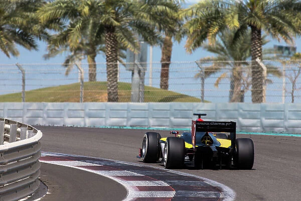 2014 GP2 Series Test 1 Yas Marina Circuit, Abu Dhabi, UAE. Wednesday 12 March 2014. Jolyon Palmer (GBR) DAMS Photo: Malcolm Griffiths / GP2 Series Media Service ref: Digital Image F80P4360