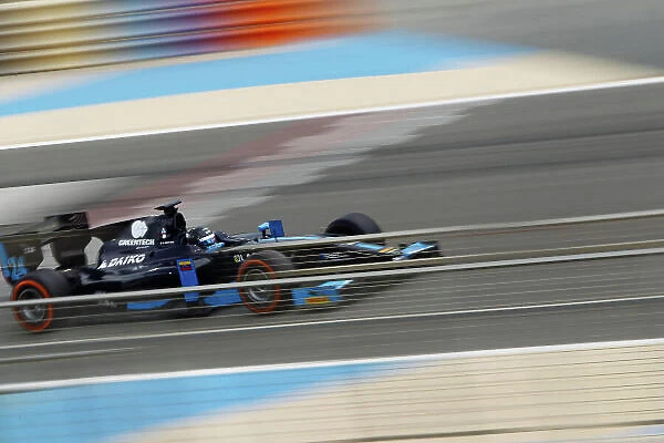 2014 GP2 Series Test 2 Bahrain International Circuit, Bahrain Friday 21 March 2014. Nathanael Berthon (FRA, Venezuela GP Lazarus) World Copyright: Sam Bloxham / LAT Photographic. ref: Digital Image _G7C7524