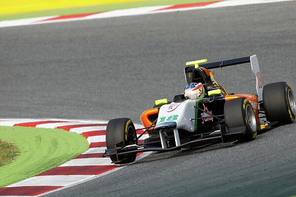 2014 GP3 Series Round 1 - Race 1. Circuit de Catalunya, Barcelona, Spain. Saturday 10 May 2014. Nelson Mason (CAN, Hilmer Motorsport) Photo: {Sam Bloxham} / GP3 Series Media Service. ref: Digital Image _G7C7027
