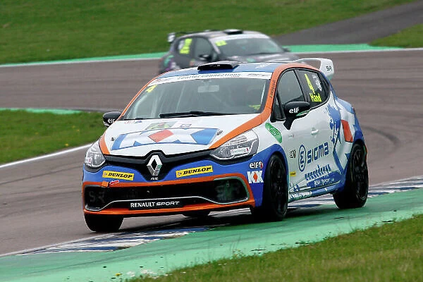 2014 Renault Clio Cup, Rockingham Motor Speedway, Northamptonshire. 5th - 7th September 2014. Ash Hand (GBR) SV Racing with KX Renault Clio Cup. World Copyright: Ebrey  /  LAT Photographic