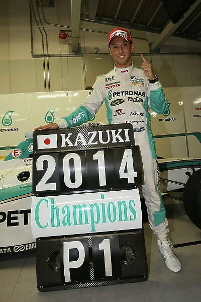 2014 Super Formula Series. Suzuka, Japan. 9th - 10th November 2014. Rd 7. 2014 Driver's Champion Kazuki Nakajima ( #37 TEAM TOM'S SF14 ) portrait World Copyright: Yasushi Ishihara  /  LAT Photographic. Ref: 2014_SF_Rd7_029.JPG