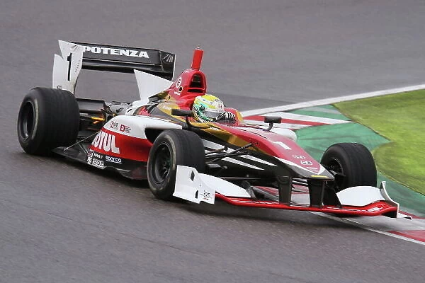 2014 Super Formula Test Suzuka, Japan. 1st - 2nd March 2014. Naoki Yamamoto ( #1 TEAM MUGEN ) action