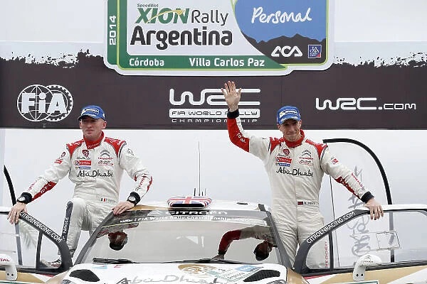 2014 World Rally Championship Rally Argentina 8th - 11th May 2014 Kris Meeke, Paul Nagle, Citroen, podium Worldwide Copyright: McKlein / LAT