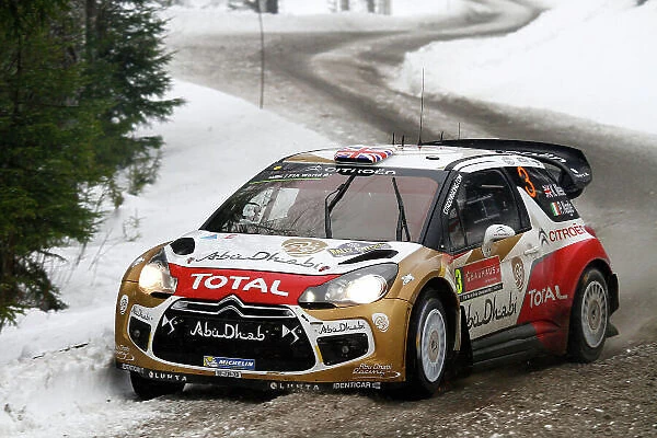 2014 World Rally Championship Rally Sweden 5th - 8th February 2014 Kris Meeke, Citroen, action Worldwide Copyright: McKlein / LAT