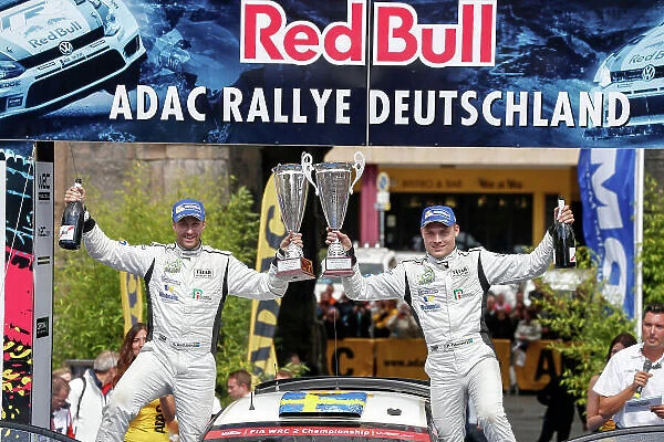 2014 World Rally Championship Rallye Deutschland 21-24 th August 2014 Pontus Tidemand, Ford WRC2, Podium Worldwide Copyright: McKlein / LAT