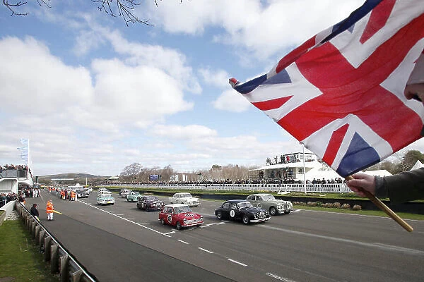 2015 73rd Members Meeting. Goodwood Estate, West Sussex, England. 21st - 22nd March 2015. Race 5: Sopwith Cup. Start of the race, action. World Copyright: Gary Hawkins / LAT Photographic ref: Digital Image SOPWITH CUP_F2R9752