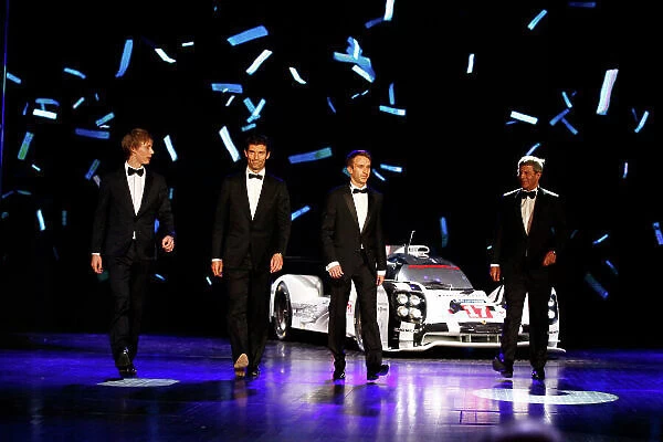 2015 FIA Prize Giving Paris, France Friday 4th December 2015 Brendon Hartley, Mark Webber and Timo Bernhard, portrait Photo: Copyright Free FOR EDITORIAL USE ONLY. Mandatory Credit: FIA  /  Florent Gooden  /  DPPI ref: _GO_0179