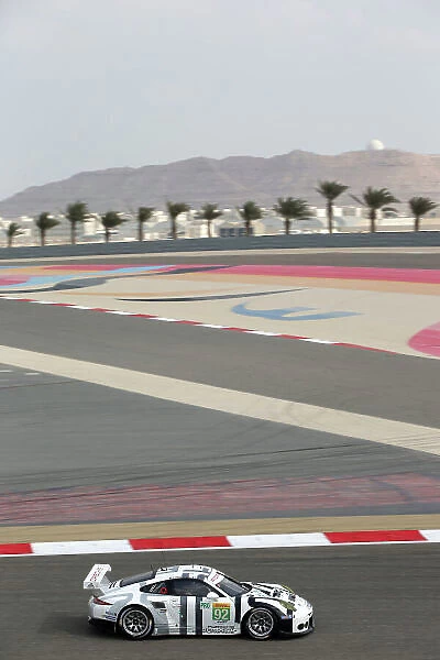 2015 FIA World Endurance Championship, Bahrain International Circuit, Bahrain. 19th - 21st November 2015. Patrick Pilet  /  Frederic Makowiecki Porsche Team Manthey Porsche 911 RSR. World Copyright: Jakob Ebrey  /  LAT Photographic