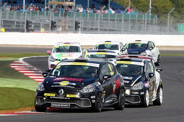 2015 Renault Clio Cup, Silverstone, 26th-27th September 2015, Ashley Sutton (GBR) Team BMR Restart with Pyro Renault Clio Cup World copyright. Jakob Ebrey / LAT Photographic