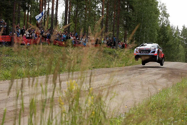 2015 World Rally Championship Rally Finland July 30 - August 2, 2015 Hayden Paddon, Hyundai, action Worldwide Copyright: McKlein / LAT