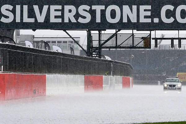 2016 British GT Championship Silverstone, 11th-12 June 2016 Rain stops racing at Silverstone due to flooded track, World Copyright. Ebrey / LAT photograohic