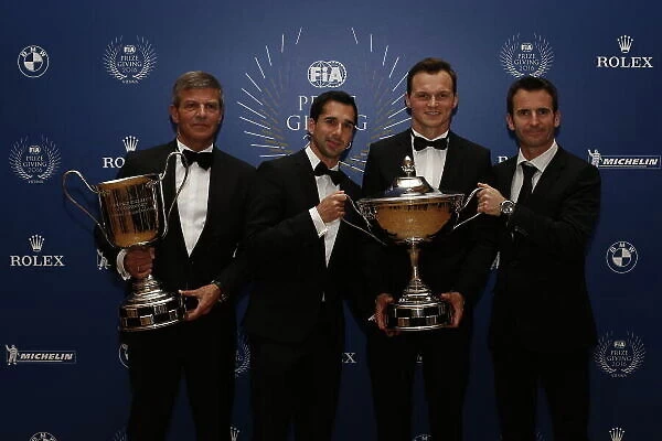 2016 FIA Prize Giving Vienna, Austria Friday 2nd December 2016 Fritz Enzinger, Neel Jani, Marc Lieb and Romain Dumas or Porsche. Photo: Copyright Free FOR EDITORIAL USE ONLY. Mandatory Credit: FIA ref: 30559271964_d1955c4129_o