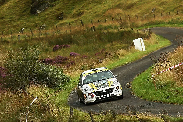 2017 British Rally Championship, Ulster Rally, Londonderry. 18th - 19th August 2017. Callum Devine  /  Keith Moriarty Opel Adam World Copyright: JEP / LAT Images