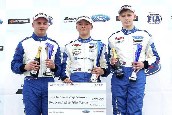 2017 F4 British Championship, Brands Hatch, 1st-2nd April 2017 MOnger wins the Challenge Cup World Copyright. JEP / LAT Images