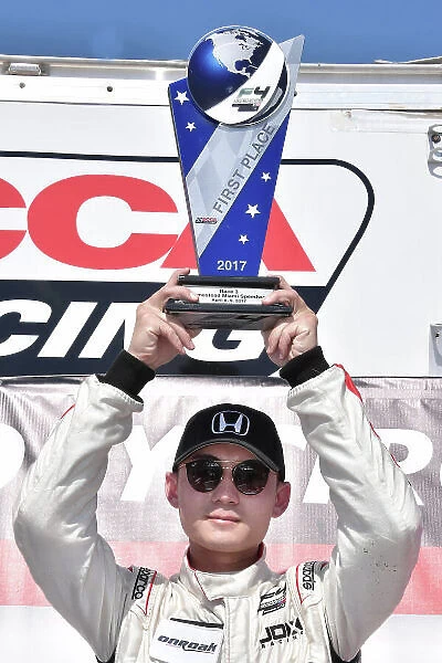 2017 F4 US Championship Rounds 1-2-3 Homestead-Miami Speedway, Homestead, FL USA Sunday 9 April 2017 Race #3 winner, Timo Reger World Copyright: Dan R. Boyd / LAT Images