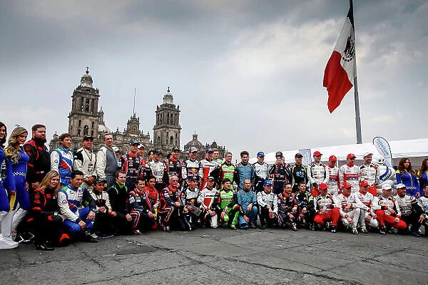 2017 FIA World Rally Championship, Round 03 , Rally Mexico, February 08-12, 2017, Drivers Group Photo, Mexico City, Atmosphere. Worldwide Copyright: McKlein / LAT