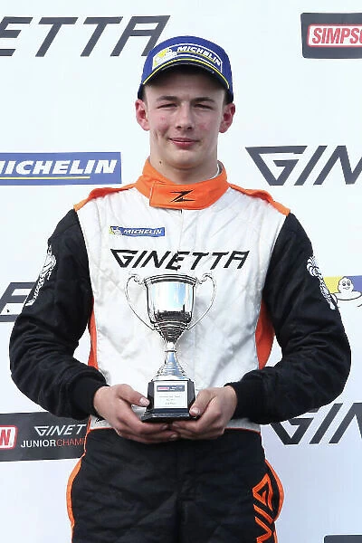 2017 Ginetta GT4 Supercup, Donington Park, 15th-16th April 2017 Scott McKenna HHC Motorsport Ginetta Junior World copyright. JEP / LAT Images