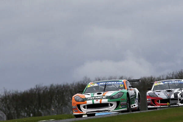 2017 Ginetta GT4 Supercup, Donington Park, 15th-16th April 2017 Reece Somerfield Ginetta G55 World copyright. JEP / LAT Images