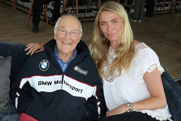 2017 Goodwood Festival of Speed. Goodwood Estate, West Sussex, England. 30th June - 2nd July 2017. Murray Walker and Jodie Kidd World Copyright : JEP / LAT Images